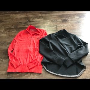 Women’s ASICS zip up workout jackets size medium